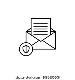 virus scan icon. Element of cyber security icon for mobile concept and web apps. Thin line virus scan icon can be used for web and mobile on white background