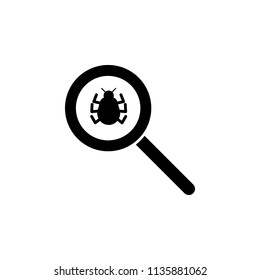 virus scan icon. Element of cybersecurity icon for mobile concept and web apps. Glyph style virus scan icon can be used for web and mobile on white background