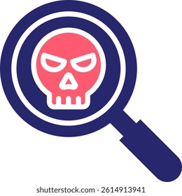 Virus Scan Icon Fill Vector Illustration