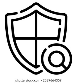 Virus Scan icon for web, app, infographic, etc