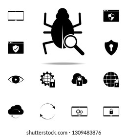 virus scan icon. web icons universal set for web and mobile