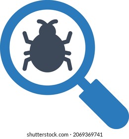 virus scan Isolated Vector icon which can easily modify or edit

