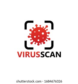 Virus Scan Logo Template Design