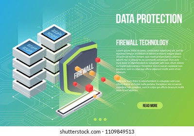 Virus Scan Security Malware. Shield Guard Isometric Flat Vector Illustration. Cyber Crime And Data Protection. Database And Server Data Guarding.