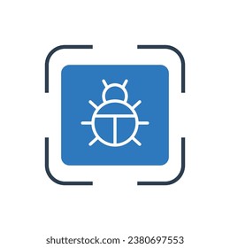 Icono de análisis de virus - Icono de malware