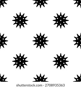 virus seamless pattern isolated on transparent background.