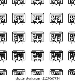 Virus seamless pattern vector illustration.