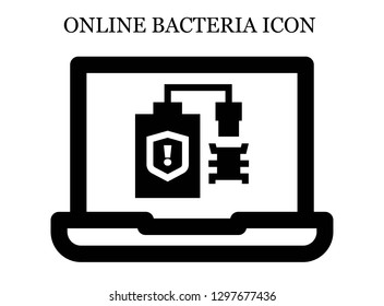 Virus search icon. Editable Virus search icon for web or mobile.