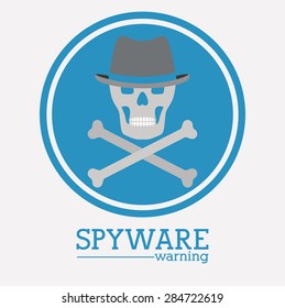 virus and security system design over white background, vector illustration