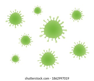 Virus shape pattern icon. Virion vector art illustration. Coronavirus disease symbol. Influenza epidemic poster logo. Covid-19 pandemic decorative clip-art sign. Isolated on white background.