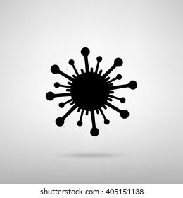 Virus sign. Vector illustration