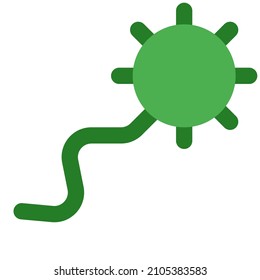 Virus with a single tail rna structured strand