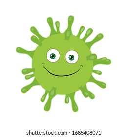 Virus smiley. Emotion. New type of virus
