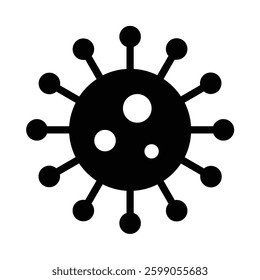 Virus solid icon illustration. Perfect for website mobile app presentation. Suitable for any user interface and user experience