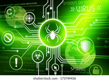 Virus spider vector.