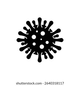 Virus Spiked Ball Shape Pathogen Infectious Disease Icon