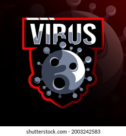 Virus sport logo design templates