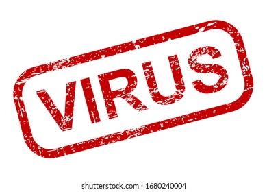 Virus stamp icon sign – stock vector