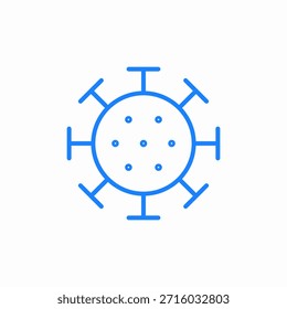 Vector de signo de icono de estructura de virus