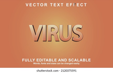VIRUS style editable text effect
