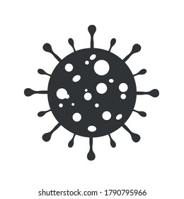 A virus that destroys the body's immunity and causes illness, which is the spread of the virus,Virus.Computer,microbiology concept. Disease germ, pathogen organism, infectious micro virology.