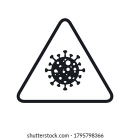 A virus that destroys the body's immunity and causes illness, which is the spread of the virus,Virus.Computer,microbiology concept. Disease germ, pathogen organism, infectious micro virology.