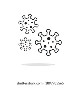 Un virus que destruye la inmunidad del cuerpo y causa la enfermedad, que es la propagación del virus, el virus, la informática, la microbiología. Germen de enfermedad, organismo patógeno, microvirología infecciosa.