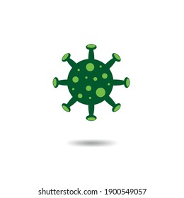 A virus that destroys the body's immunity and causes illness, which is the spread of the virus,Virus.Computer,microbiology concept. Disease germ, pathogen organism, infectious micro virology.