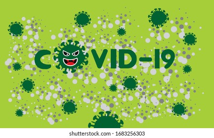 El virus que está matando al mundo. Coronavirus, símbolo del virus COVID-19.