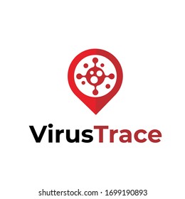 virus tracer logo template for application development