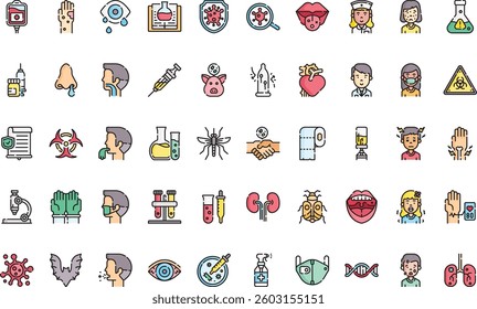 Virus transmission icons High-Quality Vector Icons Collection with Editable Stroke. Ideal for Professional and Creative Projects.