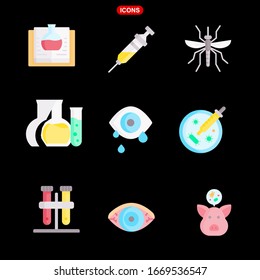 virus transmission set stock vector illustration icon