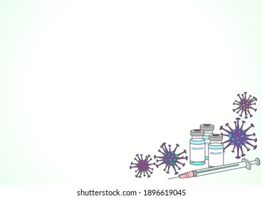 Virus and vaccine and syringe design frame