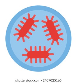 Virus Vector Flat Icon For Personal And Commercial Use.
