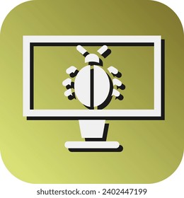 Virus Vector Glyph Gradient Background Icon For Personal And Commercial Use.
