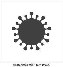 Virus vector icon. Bactery flat sign design. Microbe symbol pictogram.  Virus sign