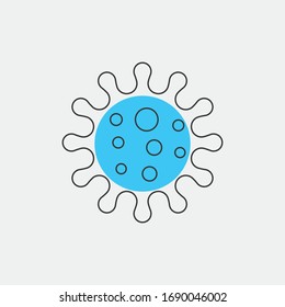 virus vector icon biological pathogen disease infection icon 