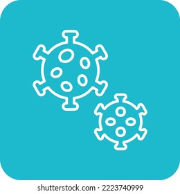 Icono de vector de virus. Se puede usar para imprimir, móviles y aplicaciones web.