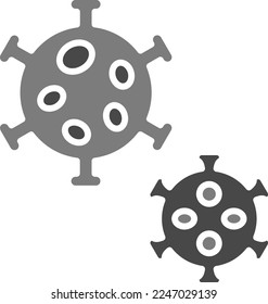 Virus vector icon. Can be used for printing, mobile and web applications.