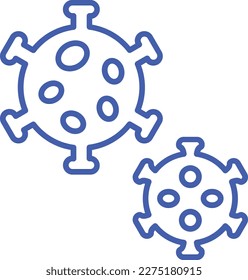 Icono de vector de virus. Se puede usar para imprimir, móviles y aplicaciones web.
