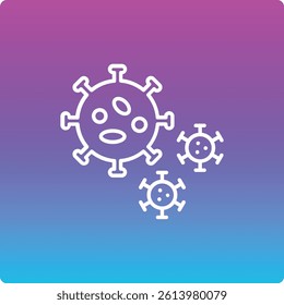 Virus vector icon. Can be used for printing, mobile and web applications.