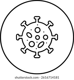 Virus vector icon. Can be used for printing, mobile and web applications.