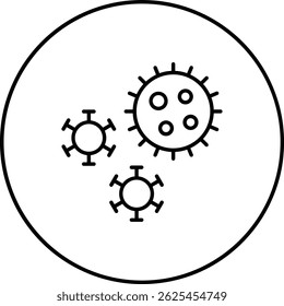 Virus vector icon. Can be used for printing, mobile and web applications.