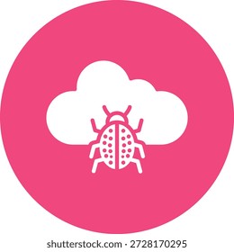 Ilustração de design de ícone de vetor de vírus