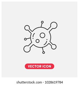 Virus Vector Icon Illustration