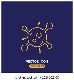 Virus Vector Icon Illustration