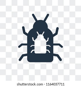 Virus vector icon isolated on transparent background, Virus logo concept