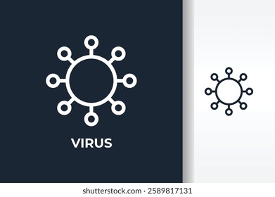 Virus Vector, Icon Or Logo Sign Isolated Symbol Illustration