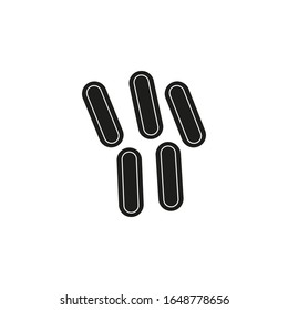 virus vector icon on white background