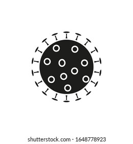 virus vector icon on white background